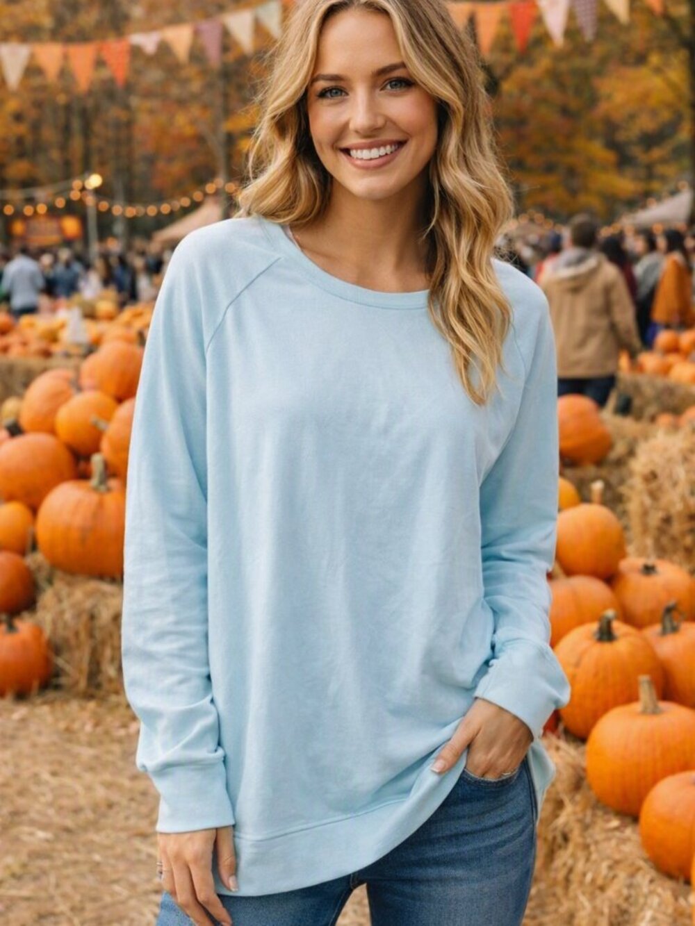 Chaser Light Breezy Long Sleeve Tee NWT Ladies Large